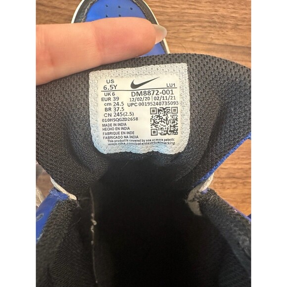 Nike Court Borough Mid 2 DM8872-001 Blue Casual Shoes Sneakers Size 6.5Y - Picture 11 of 12